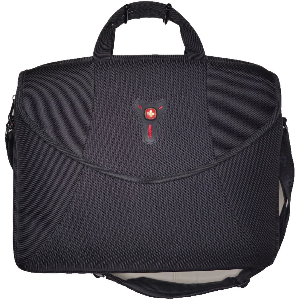 Wenger Swiss Gear Black Laptop Computer Case Shoulder Bag Messenger Briefcase
